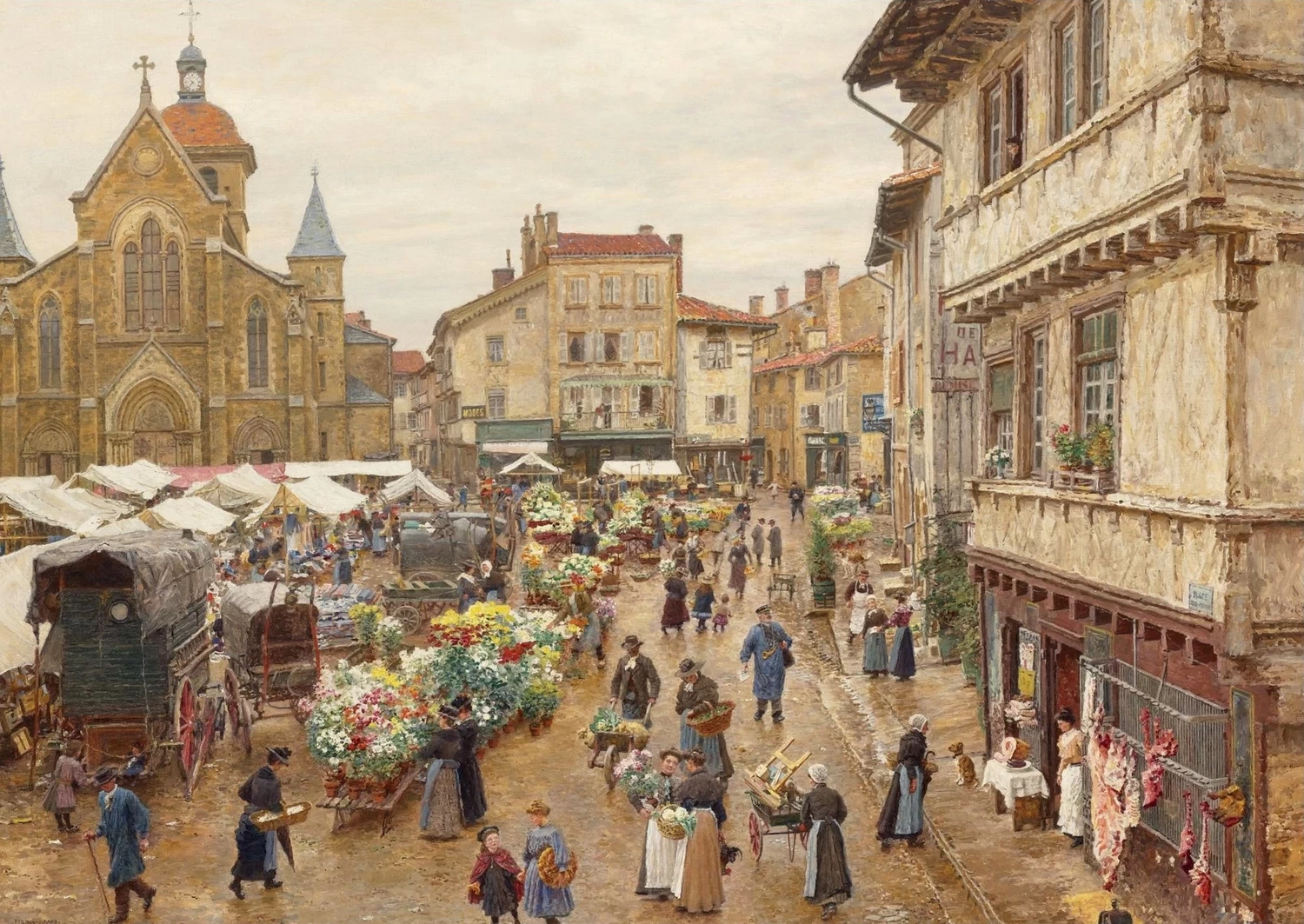 Marie - François Firmin, Girard, 106, Il mercato, Charlieu